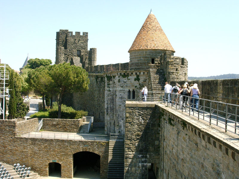 Carcassonne 22 -  innere Festungsmauer